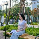 애슬레저룩 라이프웨어 에이치덱스 우먼스라인 반팔 티셔츠