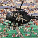 캔자스에서 강습시범중인 미 육군 160특수전항공연대 헬기들과 5특전단 이미지