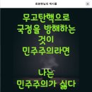 무고탄핵으로 국정방해하는 것이 민주주의라면... 이미지