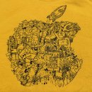 애플 로고 프린트 반팔 티셔츠 applo logo t-shirts 이미지