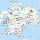여수 낭도 둘레길 지도 이미지