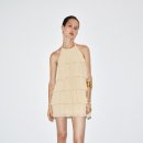 452 | 자라 러플 백리스 홀터넥 미니 원피스 1165/452 YELLOW 사용 후기