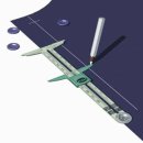 크로바마트 | 원단마트 clover 크로바 슬라이드 게이지 T자 (25-322)