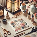 페이퍼 커팅아트 페이퍼 플라워 액자 만들기 | DIY 페이퍼 아트: 특별한 날을 위한 핸드메이드 카드 만들기
