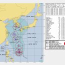 2020년 9호 태풍 마이삭 이동예측 경로 이미지