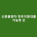 신용불량자 정부지원대출 가능한 곳(BEST 상품들로만 선정)