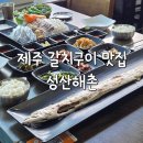 제주 성산일출봉 맛집 성산해촌 통갈치정식 솔직후기