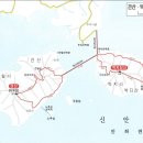 반월도,박지도 둘레길 지도(전남 신안) 이미지