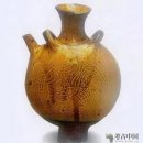 고고학 연구 중국 도자기 새겨진 물고기 무늬 장식 이미지