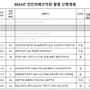 2024년도 천안위례산악회 월별 산행계획표 이미지