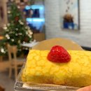 이디야커피 생딸기 수건 크레이프 케이크 인천차이나타운점