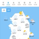 오늘의 날씨🌞☔️☃️ , 2024년 12월 20일 금요일 이미지