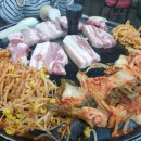 콩나물 솥뚜껑 오겹살 이미지