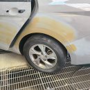 수만자동차공업사 | 부산 자차 보험 자기부담금 면제 후 아반떼 판금도색 수리 완료