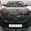 2019년식 KIA UM SORENTO 차유리 교환 기아자동차의 유엠 쏘렌토 전면유리가 돌이 맞아 파손돼서 교체와...
