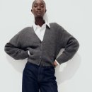 H&amp;M｜직장인 코디 내돈내산 후기 리브니트가디건 집탑 청키 니트 스웨터
