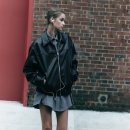 4391 | 자라 가죽자켓 페이크 레더 봄버 재킷 4391/764 XS사이즈 착샷 코디 내돈내산 후기