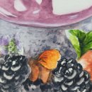 수채화 케이크 이미지