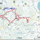 대금산(438m) (1) : 명상버드마을 버스정류장-정골재-주능선(대금산 정상 직전) 이정표 이미지