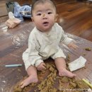 도토리캠프 | 7개월 200일아기 도토리묵 아기촉감놀이 후기(안양홈플러스 문화센터)