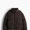 리튼에이치앤 | H&M(흐앤므) : 후드 퍼프 재킷 다크 브라운 M사이즈 구매 후기 및 사이즈 추천