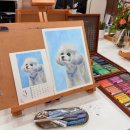 [성인] 스토리가 있는 오일파스텔 | 서리화실 :) 원데이클래스 오일파스텔로 그린 반려견 그림/방배동 취미미술학원