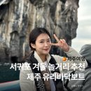 H-064 | 제주도 서쪽 놀거리 유리바닥보트 액티비티, 서귀포 12월 날씨·옷차림 팁