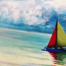 아크릴 캔버스화 그리기 이미지