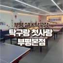 [부평 실내 탁구장] 데이트, 친구와 놀기 좋은 부평 탁구장 탁구랑 첫사랑 후기