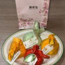 홍시와밤 | 서울역 한정선 과일 찹쌀떡 후기 | 요거트 찹쌀떡(멜론·망고)·홍시·통귤