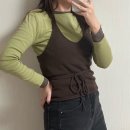 탑 | [공지] 아르토 벨벳 셔링 롱 슬리브 &amp; 홀터 니트탑 레이어드 코디 후기 !