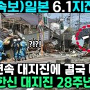 (긴급 속보) 일본 6.1지진 발생. 인도 연속 대지진에 결국 터졌다. 일본 한신 대지진 28주년 기념 이미지