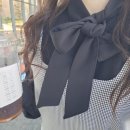 <b>리본</b><b>타이</b>블라우스 새틴 실크 NGBLMI9500 RMBLC4CR18 스카프