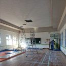 수지초등학교 | 전주 인테리어 '결(KYEOL)' 학교 환경개선공사 강당 미끄럼틀 '숲속 도서관'
