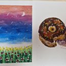 부드러운 색감, 오일 파스텔 이미지