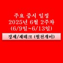 6월 2주차 주요 증시 일정(AI 소프트웨어 관련주, 로보택시 자율주행, 식품,TSMC, HBM, 보험사...