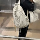 뉴클로버 | 커버낫 클로버하트 뉴 셔링 백팩 스트라이프 구매 후기/실착 사진(귀염 뽀짝 가벼운 백팩♡)