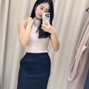 탑디테일 | 시에 서울 린 슬릿 디테일 니트 탑 프림 로즈 피팅 후기 여름 쿨 뮤트 추천