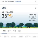 수요일 수도권+대구 날씨 이미지