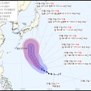 제16호 태풍 민들레(MINDULLE) 예상이동 경로도 (9월 25일 09:00 현재) 이미지