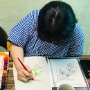 패브릭아트수채화 이미지