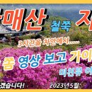 황매산철쭉)산허리를 뒤덮은 철쭉이 병풍처럼 보이며 갱상도에 금강산이라 불리고 있으예!! 이미지