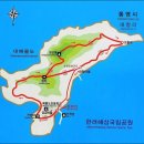 매물도 지도(경남 통영시) - 블랙야크 섬&산 100섬 인증지 이미지