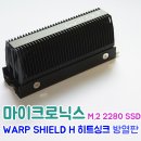 A1050 | 마이크로닉스 WARP SHIELD H 히트싱크 M.2 SSD 방열판 :: 최고온도가 약 20도나 줄었다!