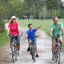 자전거 가족 이미지