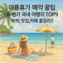 닥밭공원 주변 편도 | 여름휴가 예약 꿀팁 &amp; 인기 국내 여행지 TOP9 숙박,맛집,카페총정리!!