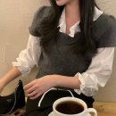 더블유비 | 더블유비-듀퐁 앙고라 헤어리 유넥 퍼프 반팔 니트/ 지금 딱! 입기 좋은 봄 반팔티 :D