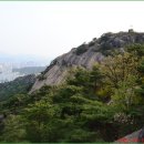 인왕산정상에서 본 이미지
