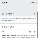 음운론적 단어와 형태론적 단어 이미지