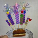 생일 토퍼 케이크초 토퍼 리뷰 – 촛농걱정없는 케이크초 장식